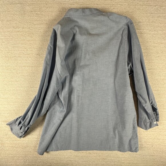 Vintage Napa Valley Womens 2X Button-Up Denim Top Patchwork Cottagecore Dainty - Picture 2 of 13